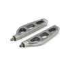 '3 hole' Billet aluminum foot pegs. Polished - Universal