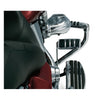 Kuryakyn, extended brake pedal pad. Chrome - 86-23 FL Softail (excl. FLSB); 12-16(NU)Dyna FLD Switchback; 80-23 FLT/Touring, Trikes