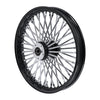 MCS Radial 48 fat spoke front wheel 2.15 x 19 SF black - 04-07 Dyna (excl 04-05 FXDWG)