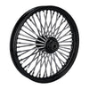 MCS Radial 48 fat spoke front wheel 2.15 x 19 SF black - 04-07 Dyna (excl 04-05 FXDWG)