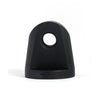 Straight cone headlamp mount block. Black - Universal