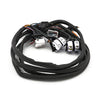 Handlebar switch & wiring kit. Radio. LED. Chrome - 96-06  FLT/Touring (NU)