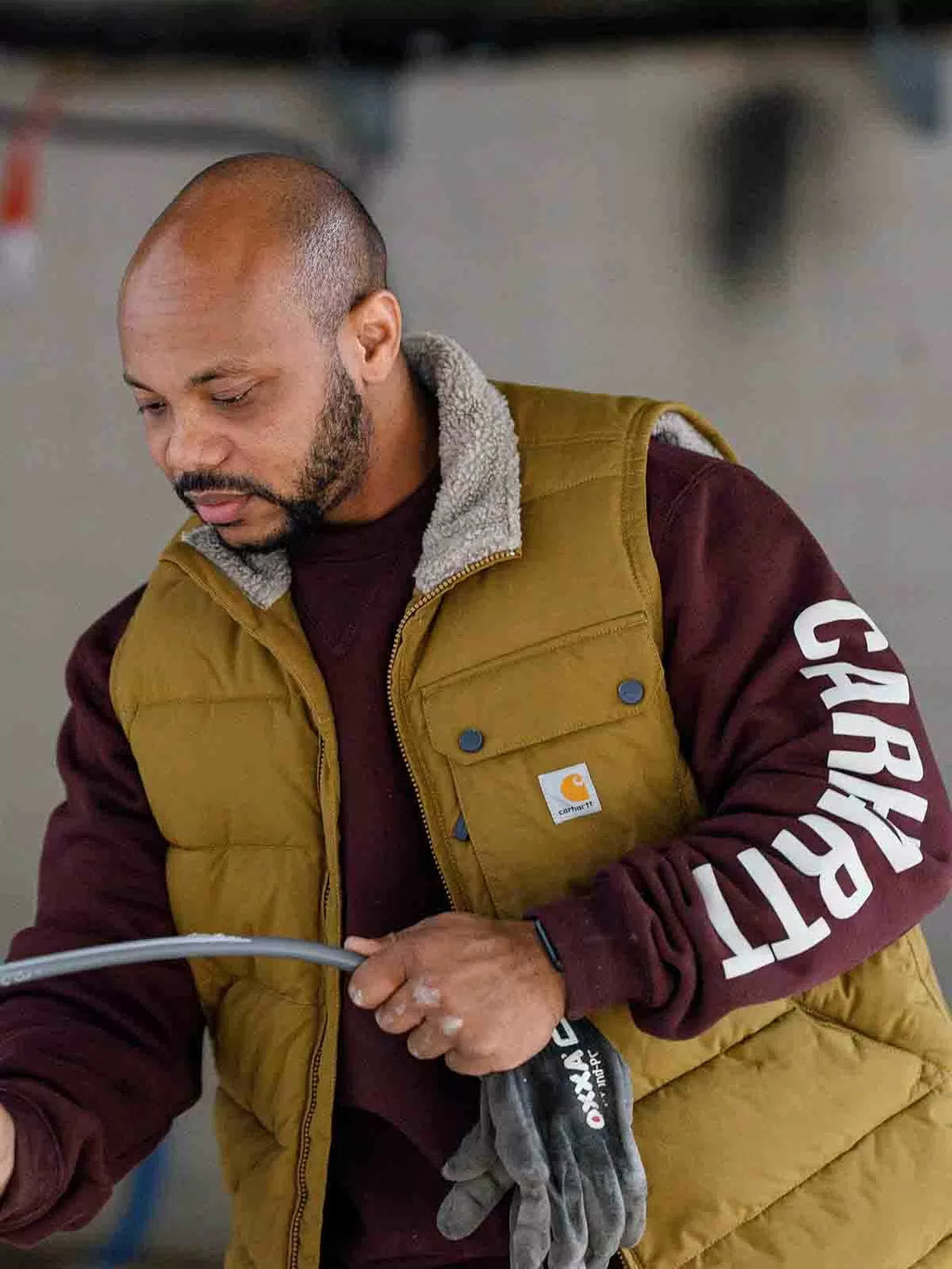 Carhartt Loose Fit Montana Insulated vest oak brown