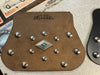 Miller leather mud flap for front fender