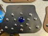 Miller leather mud flap for front fender