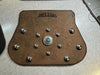 Miller leather mud flap for front fender