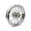 3.00 X 16 dual flange wheel 40 spokes chrome - Front: 73-84 FL. Rear: 73-84 FL; 73-81 FX (NU)