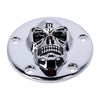 Skull point cover 5-hole. Chrome - 99-17 Twin Cam (NU)