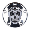 Skull point cover 5-hole. Chrome - 99-17 Twin Cam (NU)