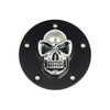 Skull point cover 5 hole. Black & Chrome - 99-17 Twin Cam (NU)