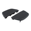 Passenger floorboard pads. Black - 86-23 FLT/Touring; 86-23 FL Softail; 06-17 Dyna. (Models with with traditional shaped passenger floorboards)