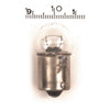 Light bulb Bullet Light. 12-Volt 8W. Single filament. Clear  -