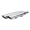 Slash Down slip-on muffler set 20" long chrome - 04-13 XL (NU)