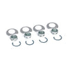 MCS, Stage 8 exhaust nut mount kit chrome - Exhaust to head: 84-23 B.T.; 86-22(NU)XL; 08-12(NU)XR1200; 87-10(NU)Buell XB