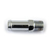 Oil line fitting, straight. Chrome - primary vent: 66-84 FL; 71-E84 FX (excl. FXS, FXSB); E1984 FXST  oil pump rear: 68-91 B.T. (excl. TC)  Oil fitting feed: 67-76 XL  oil pump, rear: 91-21 XL (excl. XR1200)  crankcase vent: 04-21 XL; 08-12(NU)XR1200