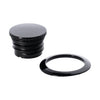 Pop-up gas cap set. Black - 98-22 XL Sportster (excl. 04-10 XL1200C) with 2.1G/7.9L or 4.5G/17L tank