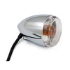 Late-style turn signal assembly. Front. Chrome -