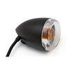 Late-style turn signal assembly. Front. Matte black -