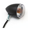 Late-style turn signal assembly. Rear. Matte black -
