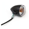 Late-style turn signal assembly. Rear. Gloss black -