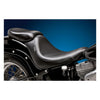 LePera, Silhouette Deluxe solo seat. Smooth - 06-17 Softail (excl. Deuce) with 200mm tire (fender mounted) (NU)