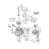 S&S, manifold intake seals. Extra thin for S&S manifolds - 84-17 B.T. (excl. M8); 86-22 XL; 08-12 XR1200. With S&S manifold (NU)