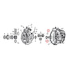 RETAINING RINGS, PINION SHAFT BEARING - 54-76 XL; 55-57 B.T. (NU)
