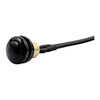 Smooth push button switch. Black - UNIVERSAL