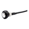 Smooth push button switch. Two-Tone black/polished - Universal