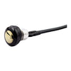 Smooth push button switch. Two-Tone black/brass - Universal