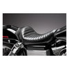 LePera, Stubs Cafe solo seat. Black, pleated - 06-17 Dyna (NU)