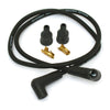 Universal 7mm spark plug wire set, black - Universal for pre-1999 style coils