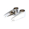 Clampah, side-mount headlamp bracket assembly. Chrome - 35mm, 39mm and 41mm fork tubes