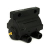 Early OEM style coil for Evo. 12V, 3 ohm. Black - 65-99 B.T.; 65-03 XL. For electronic ignition (excl. Twin Cam & other single fire applications) in custom applications. (Dual fire, carbureted models) (NU)