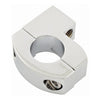 Metric mirror clamp M10 X 1.25 thread. Chrome - For 7/8" (22mm) diameter handlebars