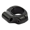 Universal 1" mirror clamp, 5/16" mount hole. Black - 1" (25.4mm) diameter handlebars