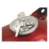 Gas cap with lock. Vented. Chrome - 83-95 H-D (excl. FLT) (NU)