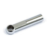 Shifter rod end. Chrome - 37-E79 FL; 37-73 45" Flathead hand shift; 51-66 FL foot shift (NU)