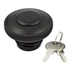 Gas cap vented with lock, black - 83-95 H-D (NU) (excl. FLT)