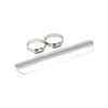 Universal smooth heat shield 10" long chrome - 1-3/4" exhaust pipes