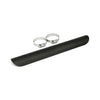 Universal smooth heat shield 14" long black - 2-1/4" exhaust pipes