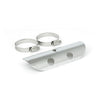 Universal Bullet Hole heat shield 7"  long chrome - 2-1/4" exhaust pipes