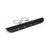 Universal Bullet Hole heat shield 14"  long black - 2-1/4" exhaust pipes