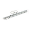 Universal Bullet Hole heat shield 18"  long chrome - 2-1/4" exhaust pipes