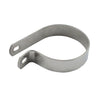 Muffler short P-clamp 3-1/4". Stainless - 58-77 FL; 71-E75 FX with OEM 2-1; Custom applications (NU)