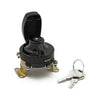 FL style ignition switch. 5-pole, flat key, black - 36-72 FL (NU)