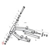NUT, PIVOT BOLT SWINGARM - 58-72 FL; 71-72 FX (NU)