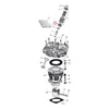 Manley, lower valve spring collar set. +.030" - 48-79 B.T.(NU)  +.030" SPRING TRAVEL