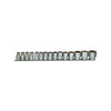 Teng Tools, sockets on wrench clip rail. Metric sizes -