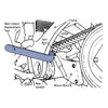 Lang Tools, Buell rear isolator tool - 95-98 Buell (NU)